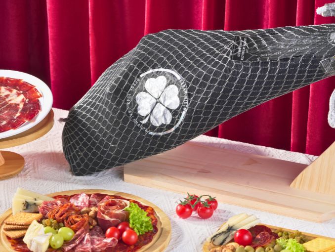 Đùi heo muối 100% Iberian Bellota Ham 7,56kg - Đùi sau, heo đen, Iberico thuần chủng 100%