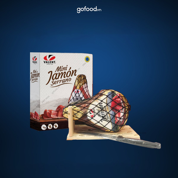 Đùi heo muối mini không xương Jamon Sérrano Valent