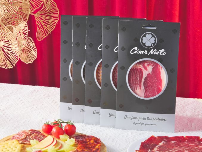 Thịt đùi heo muối thái lát Iberico Cebo Ham 50% Iberian Breed 100gr