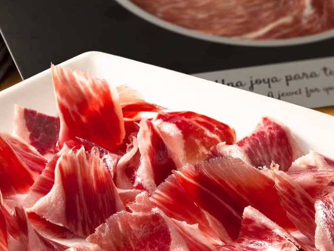 Thịt đùi lợn muối thái lát Jamón De Bellota 100% Iberico 100gr/vỉ