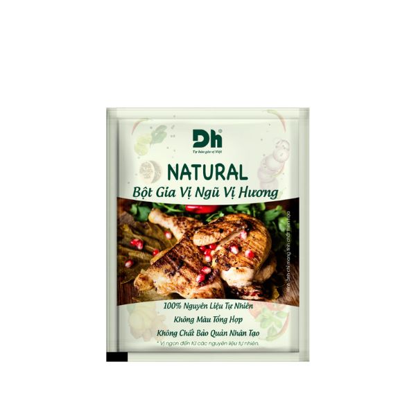 Natural bột gia vị ngũ vị hương Dh Foods gói 10g