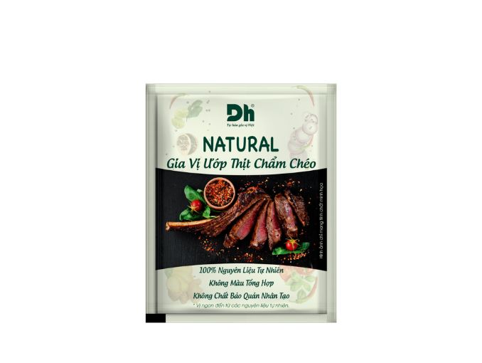 Natural gia vị ướp thịt chẩm chéo DH Foods gói 10g