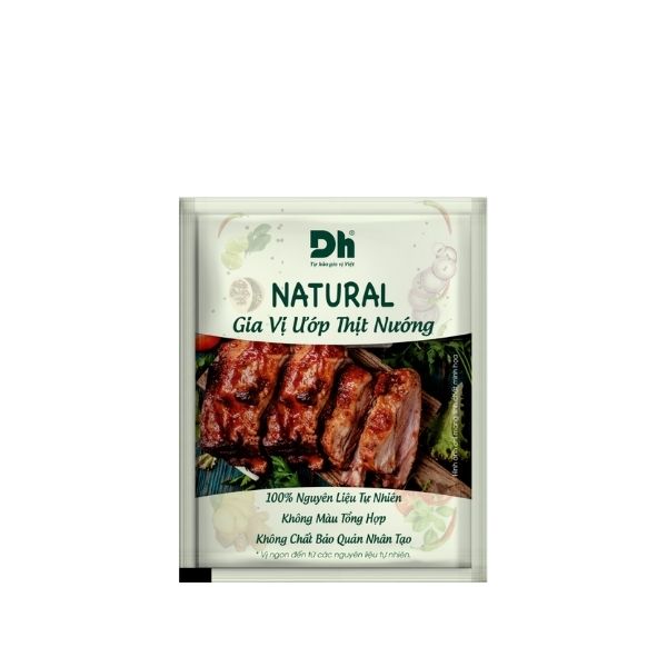 Natural gia vị ướp thịt nướng Dh Foods gói 10g