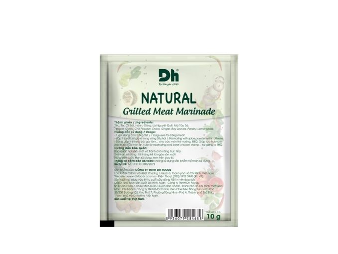 Natural gia vị ướp thịt nướng Dh Foods gói 10g