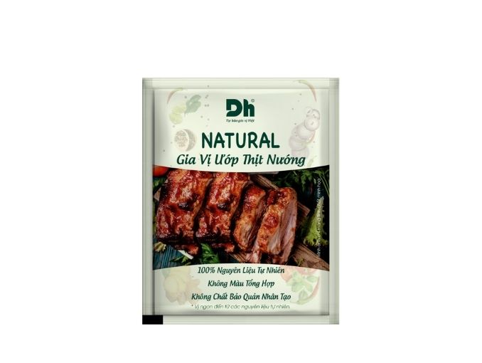 Natural gia vị ướp thịt nướng Dh Foods gói 10g