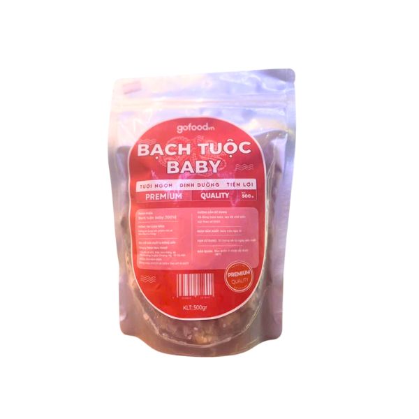 Bạch Tuộc Baby Đông Lạnh Gói 500gr