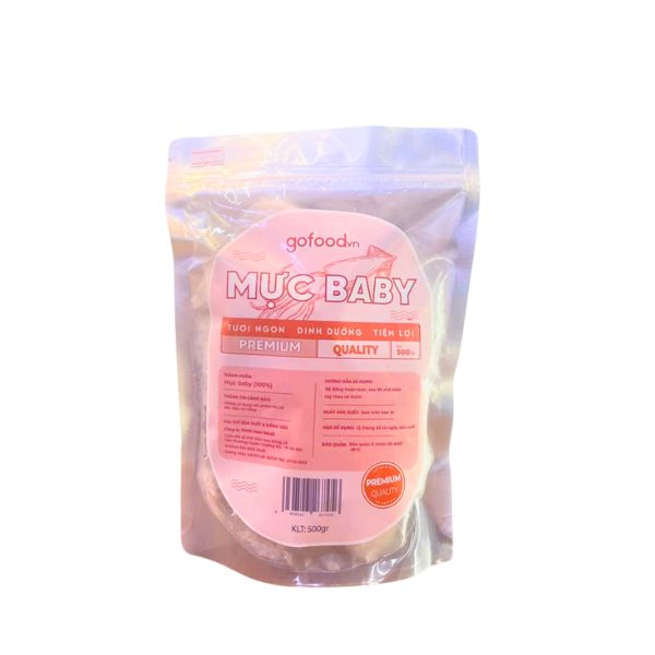 Mực Nang Baby Đông Lạnh Gói 500gr