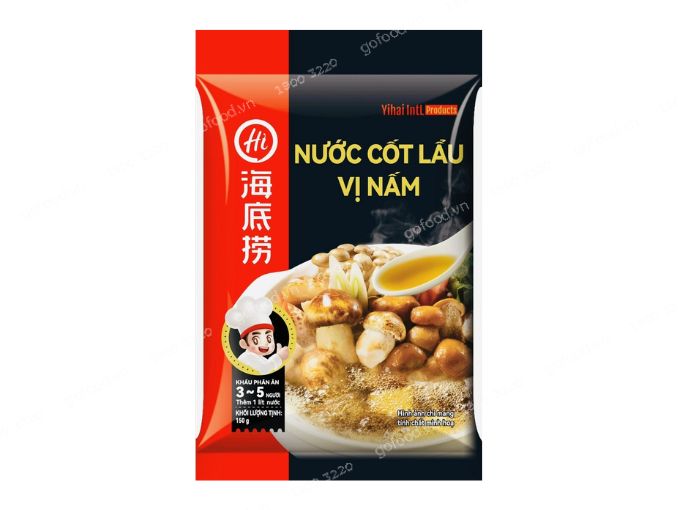 Nước cốt lẩu Haidilao vị Nấm (150gr/gói)