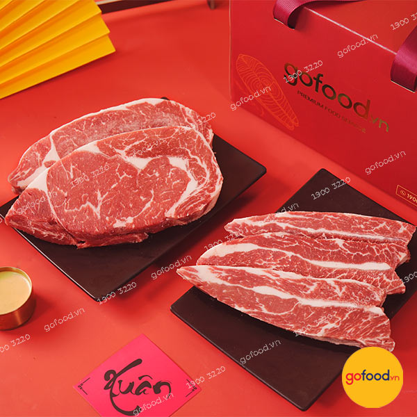Quà Tết Thịnh Vượng - Steak vân mỡ đều