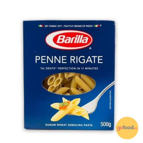 Mỳ nui Barilla hình ống tre các cỡ Penne 500g