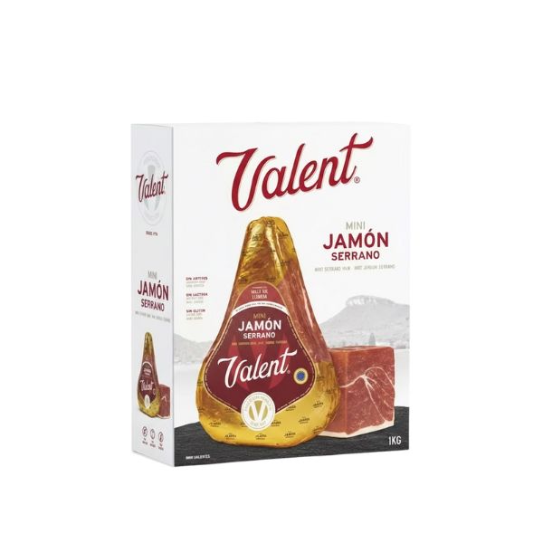 Đùi heo muối mini không xương Jamon Sérrano Valent