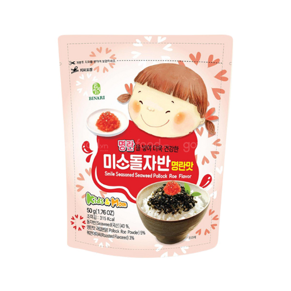 Rong biển em bé cười trứng cá Pollack gói 50gr