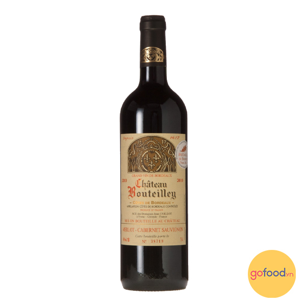 Vang đỏ Pháp Château Bouteilley Premieres Côtes de Bordeaux AOC/AOP