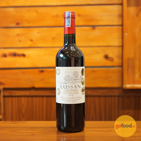 Vang đỏ Pháp Château Lussan, AOC Bordeaux 2018