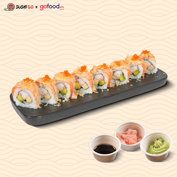 Maki Phủ Cá Hồi Tempura