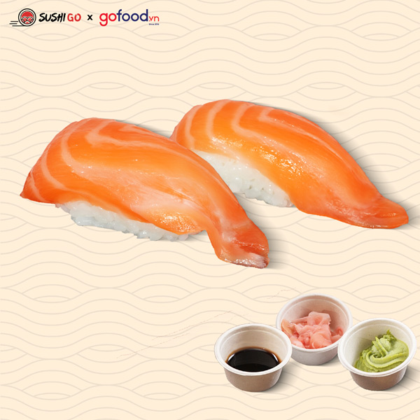 Nigiri Cá Hồi (Set 2 Miếng)