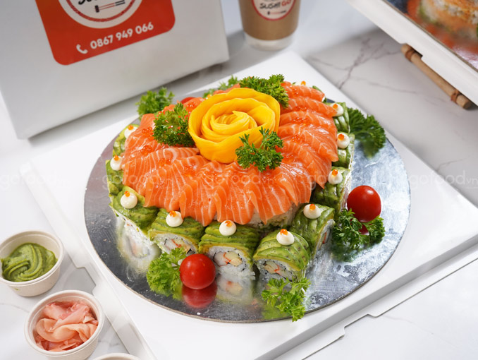 Bánh Sinh Nhật Sushi Size To