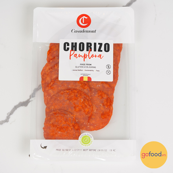 Chorizo Pamplona Sliced (100G) - Casademont