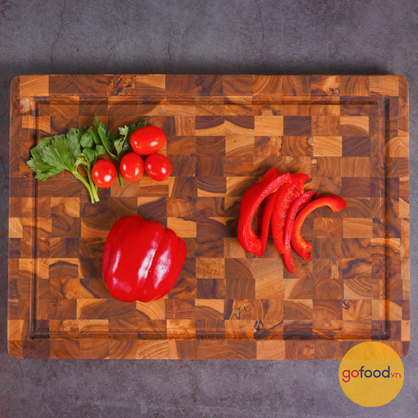Thớt gỗ Teak Chef Studio hình chữ nhật 25x35x2,5cm