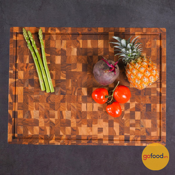 Thớt gỗ Teak Chef Studio hình chữ nhật 38x51x2,5cm