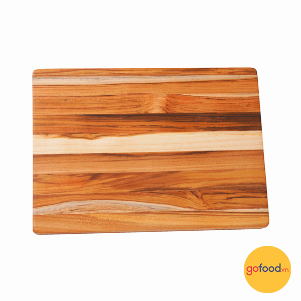 Thớt gỗ Teak chữ nhật ghép ngang 25x35x3cm
