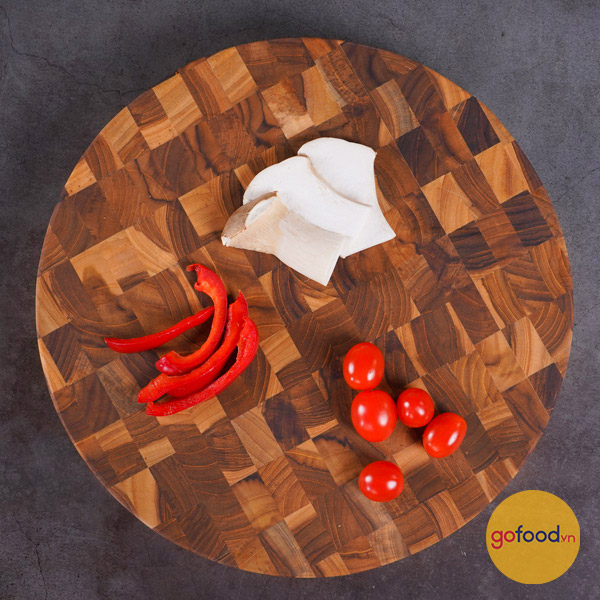 Thớt gỗ Teak Chef Studio hình tròn 30x3,5cm