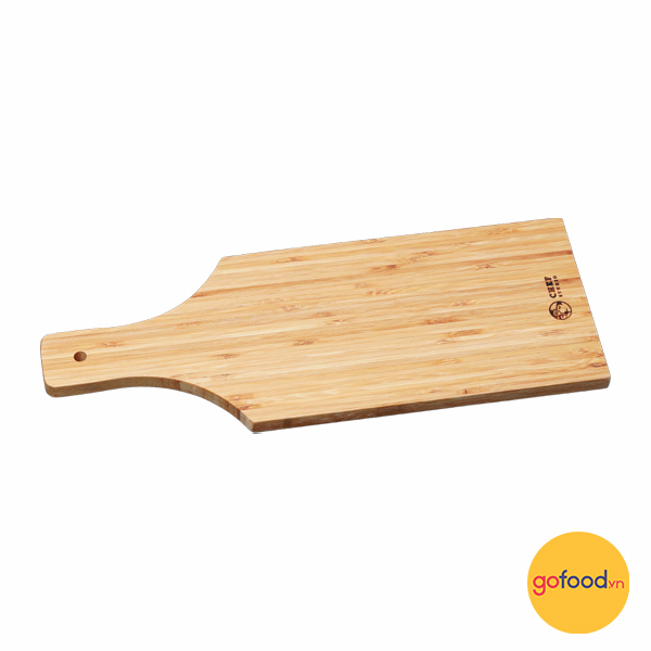 Thớt tre Chef Studio hình chữ nhật có tay cầm 43x16x1,5cm