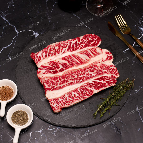 Sườn rút xương Wagyu Úc King River MB 4-5 - Short rib Boneless Wagyu King River MB 4-5 (kg)