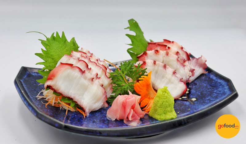 Sashimi bạch tuộc tươi ngon 