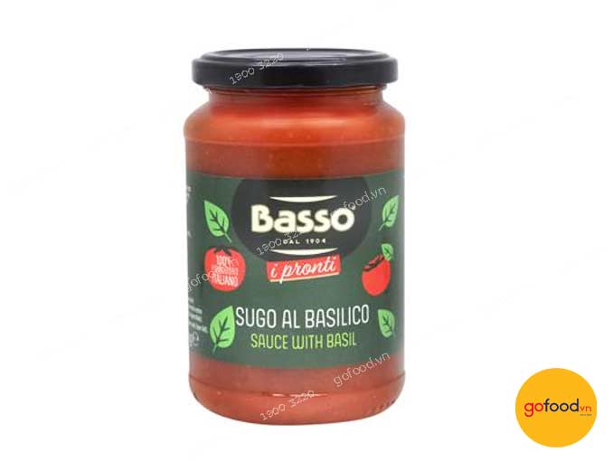 Sốt mỳ Basil hiệu Basso 350gr 
