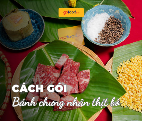 2 cách gói bánh chưng nhân thịt bò vuông vắn, lạ miệng