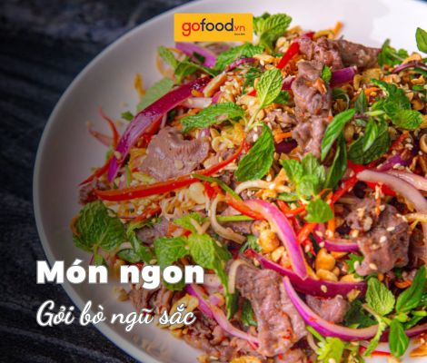 Cách làm gỏi bắp bò ngũ sắc thơm ngon hấp dẫn