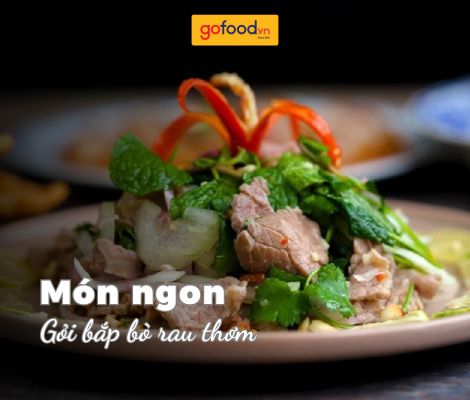 Cách làm gỏi bắp bò rau thơm đơn giản tại nhà