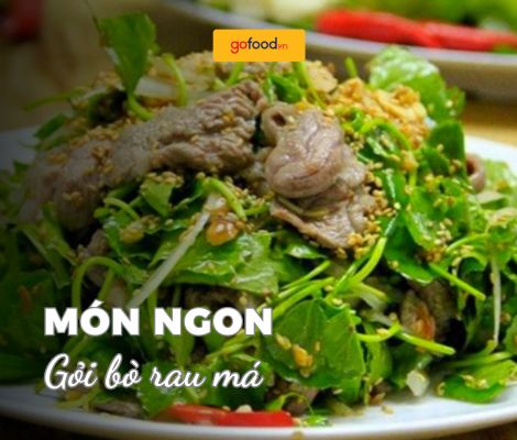 Cách làm gỏi bò rau má ngon, giòn cho ngày hè