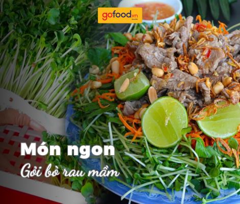 Cách làm gỏi bò rau mầm tươi mát, dinh dưỡng