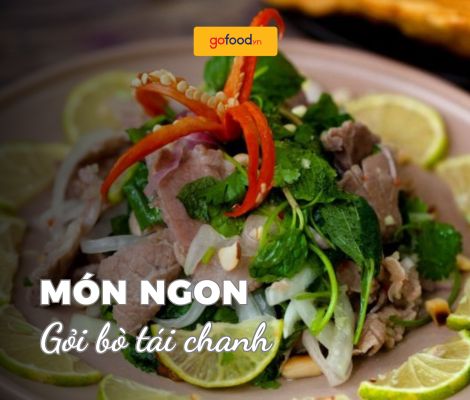Cách làm gỏi bò tái chanh chua ngọt cực kỳ hấp dẫn