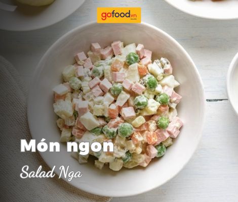 Cách làm salad Nga sốt Mayonnaise đơn giản