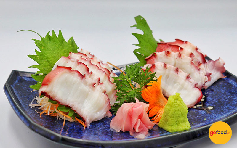 Sashimi bạch tuộc cung cấp nhiều vitamin và nguyên tố vi lượng
