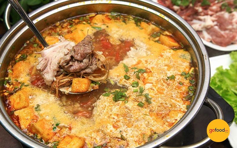 Lẩu ri&ecirc;u cua bắp b&ograve;