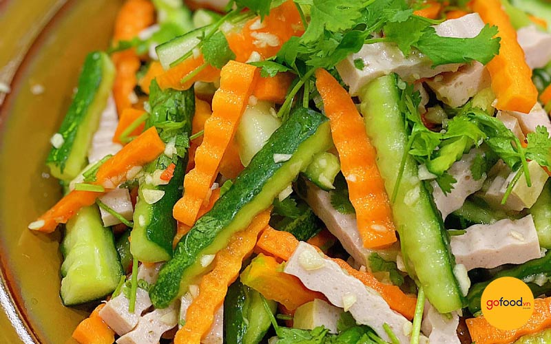 Nộm gi&ograve; lụa dưa chuột