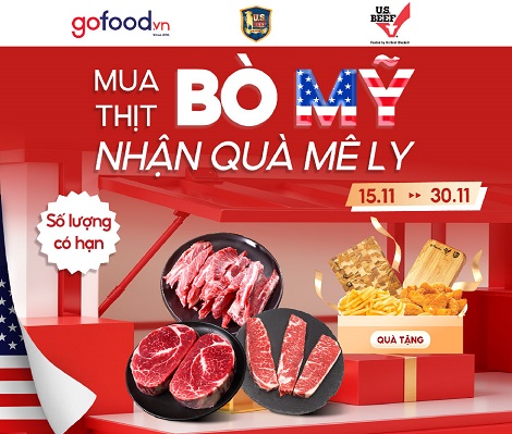 GOFOOD x U.S. Meats Vietnam - Mua thịt bò Mỹ nhận quà mê ly!