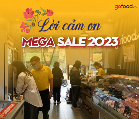 Lời cảm ơn: Mega sale 2023