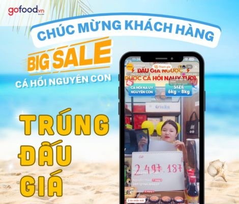 Chúc mừng chị Nguyễn Thảo đã đấu giá thành công cá hồi nguyên con Chúc mừng chị Nguyễn Thảo đã đấu giá thành công cá hồi nguyên con