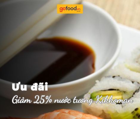 Giảm 25% nước tương Kikkoman