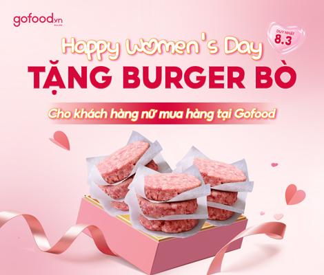 GOFOOD GỬI TẶNG DEAL HOT NGÀY 8/3