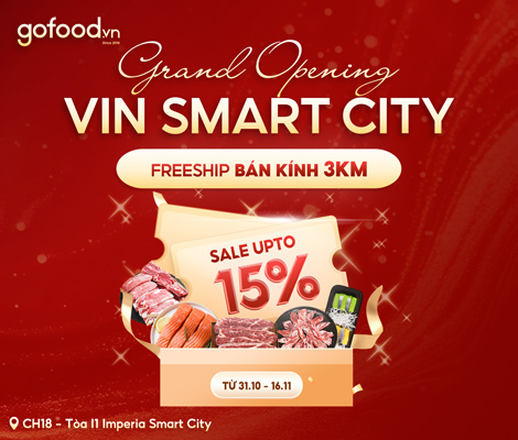 GOFOOD KHAI TRƯƠNG CỬA HÀNG MỚI – CH18 IMPERIA SMART CITY GOFOOD KHAI TRƯƠNG CỬA HÀNG MỚI – CH18 IMPERIA SMART CITY