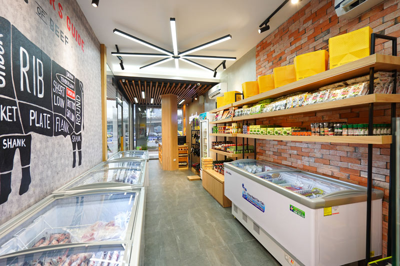 Không gian mua sắm tinh tế tại Gofood Linh Đàm