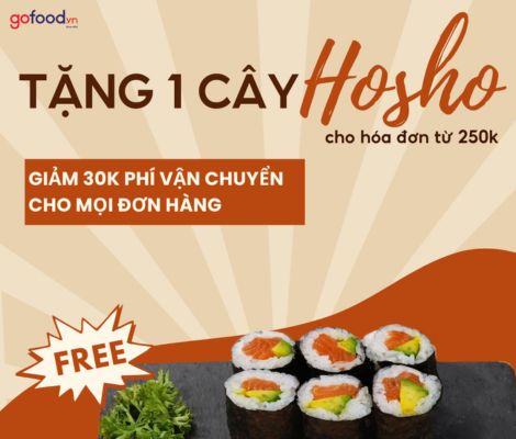 Mua Sushi tại Gofood: Deal chồng deal, chồng thêm freeship