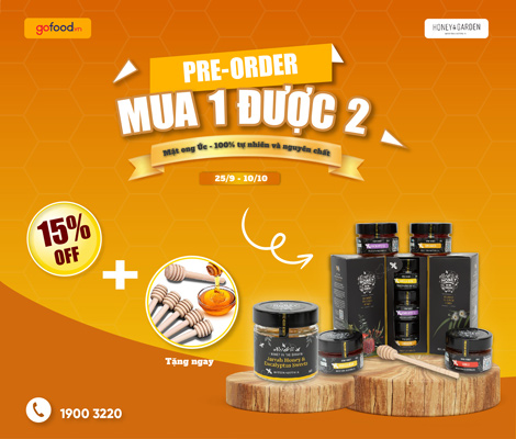 Pre Order mật ong Úc - Mua 1 được 2