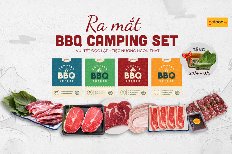 Gofood ra mắt các combo BBQ Camping chất chơi